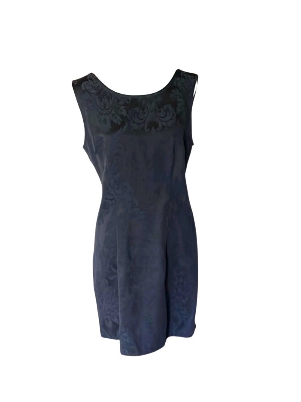 Marnie West Vintage Black Sleeveless Sheath Mini Dress
